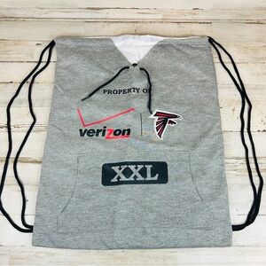 NFL Atlanta Falcons Verizon Football Gray XXL Drawstring Bag Backpack Property